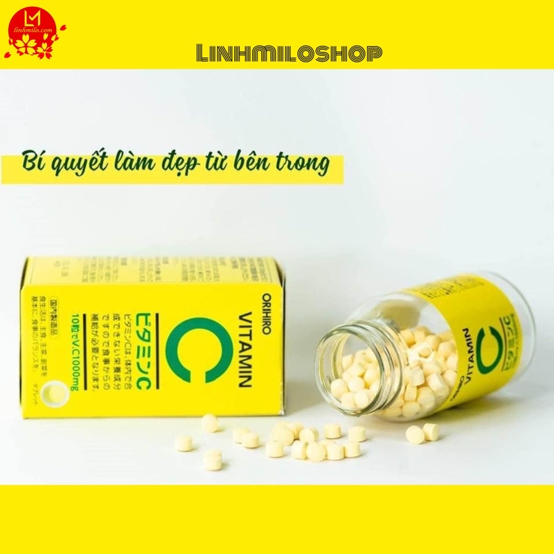 Viên uống bổ sung Vitamin C 1000mg Orihiro 300 viên Nhật Bản Chính Hãng