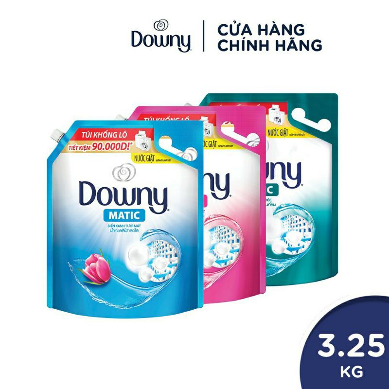 DOWNY NƯỚC GIẶT KHỬ MÙI ẨM MỐC,BIỂN XANH TƯƠI MÁT 2KG