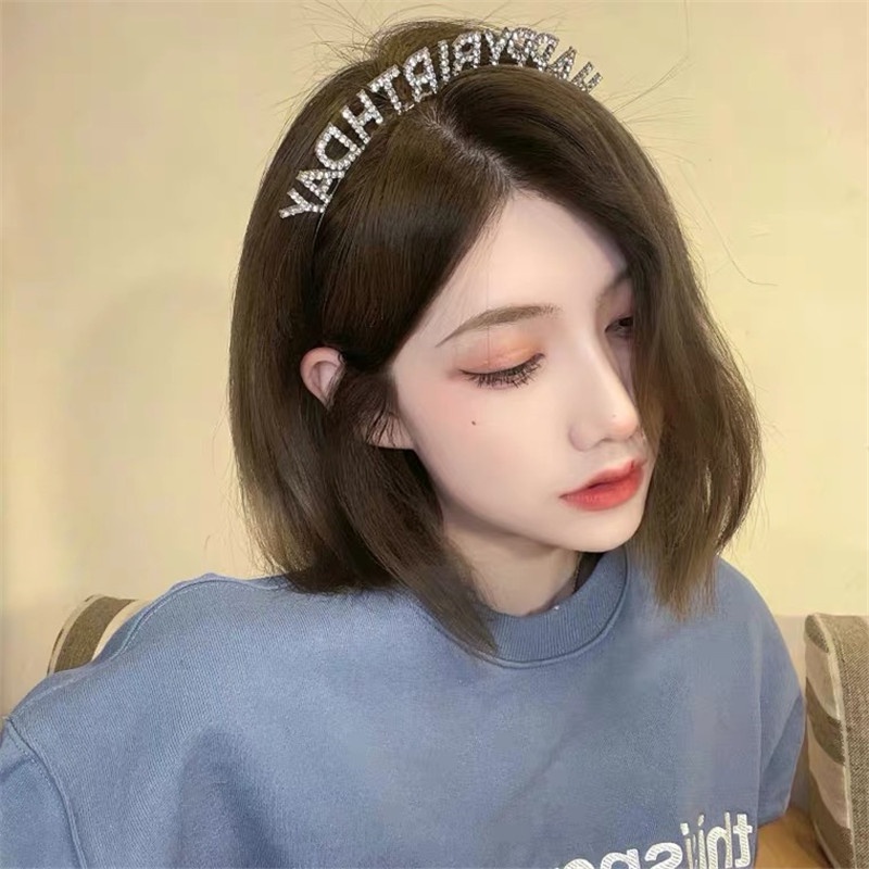 Băng Đô Sinh Nhật Đính Đá Lấp Lánh