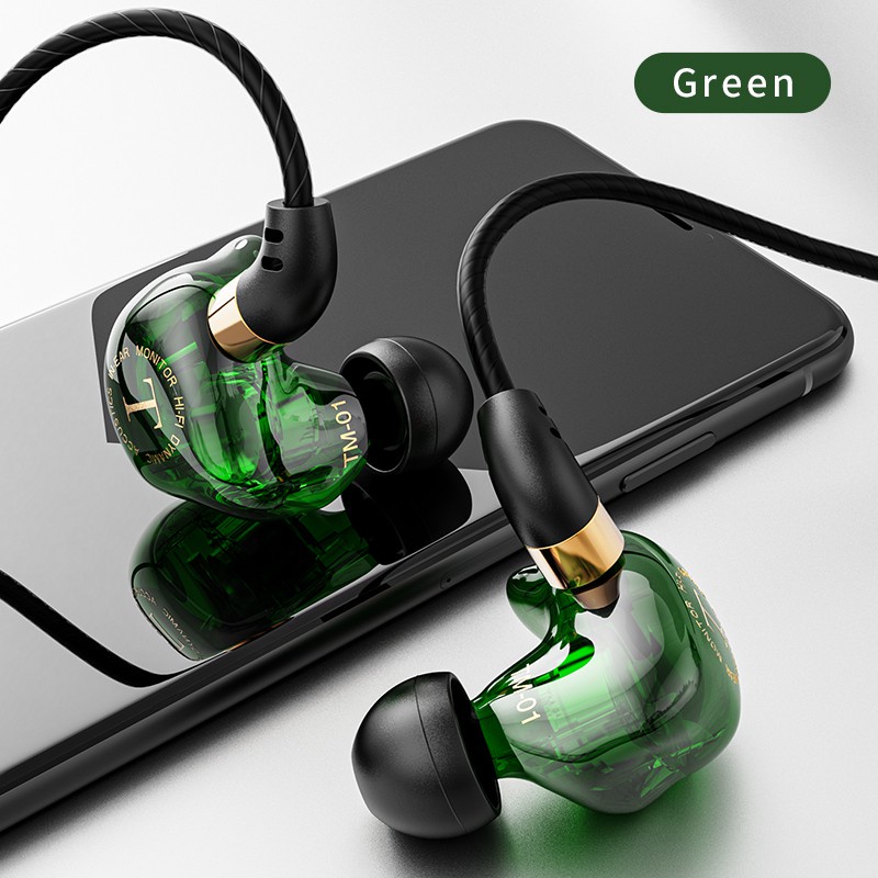 Tai nghe nhét tai có dây SPRISE Tm01 giắc cắm 3.5mm có micro