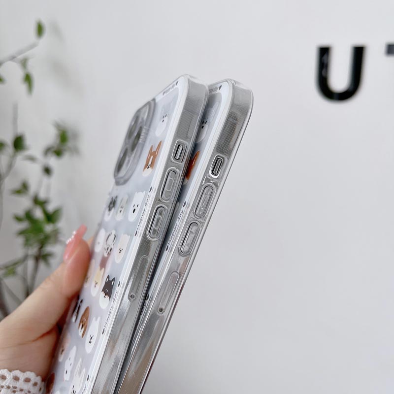 Ốp Điện Thoại TPU Silicon Mềm Chống Sốc Chống Bụi Hình Chú Cún Cho IPhone Case 13 11 12 Pro Max 7 8 Plus X XR XSMAX