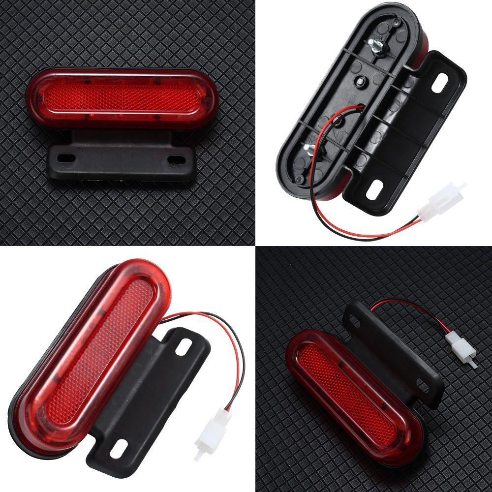 MUVAKO Đèn LED Đuôi Xe Đạp 48V 2 Lỗ Cắm 2 Bóng