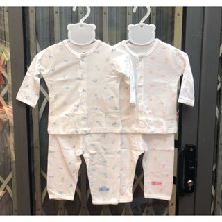 Bộ cotton mỏng bình sữa dài tay Lullaby