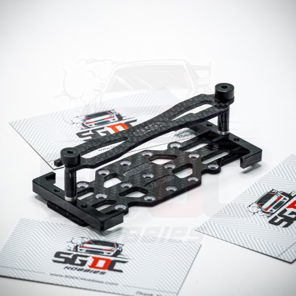 Khay pin cacbon copy bắt cho mọi loại xe rc drift car 1/10 (WUP)