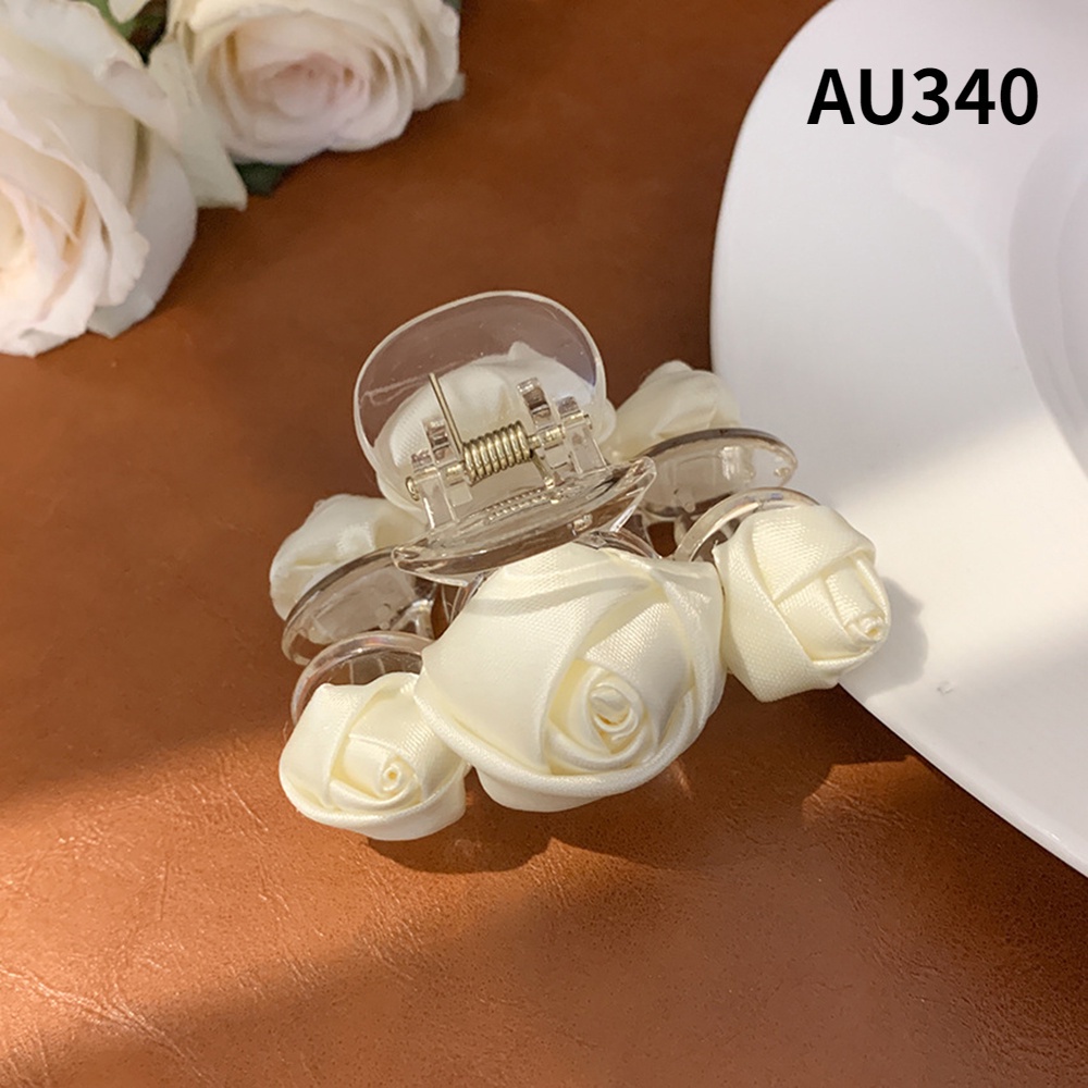 1 Kẹp Tóc Ba Chiều Họa Tiết Hoa Hồng Đơn Giản Cổ Điển Cho Nữ