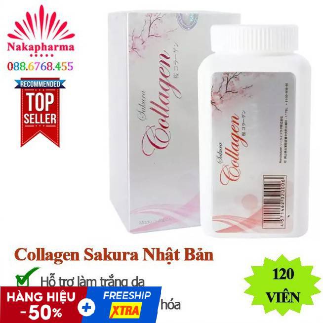 Viên Uống Collagen Sakura Của Nhật 60.000mg - Viên Uống Làm Đẹp Da, Chống Lão Hoá | Thế Giới Skin Care