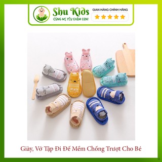 Shu kids giày, vớ tập đi đế mềm chống trượt cho bé
