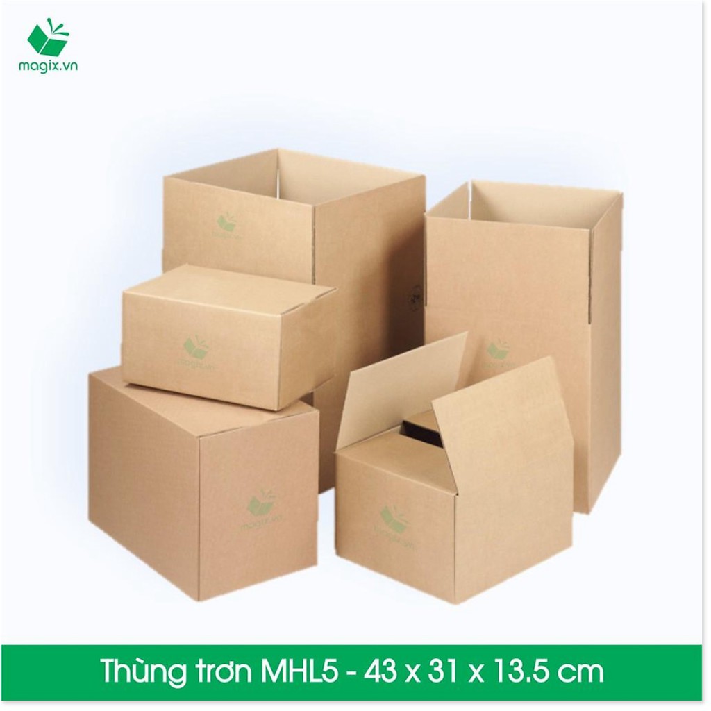 10 Thùng hộp carton - Mã MHL5 - Kích thước 43x31x13,5 cm