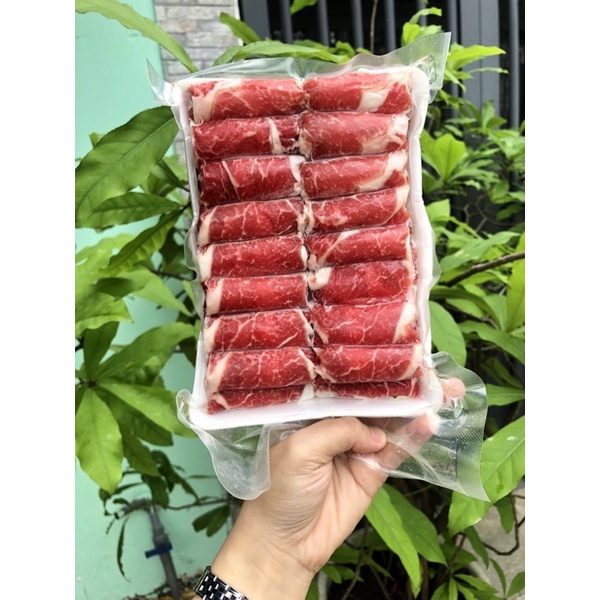 Ba chỉ bò Mỹ cuộn tươi ngon vỉ 500g