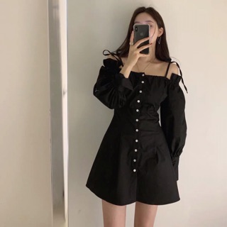 Váy Ulzzang trễ vai ( order )