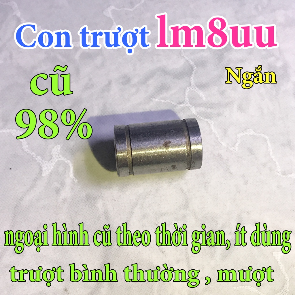 Thanh lý Con trượt Lm8uu ngắn, con trượt tịnh tiến cho máy in 3d