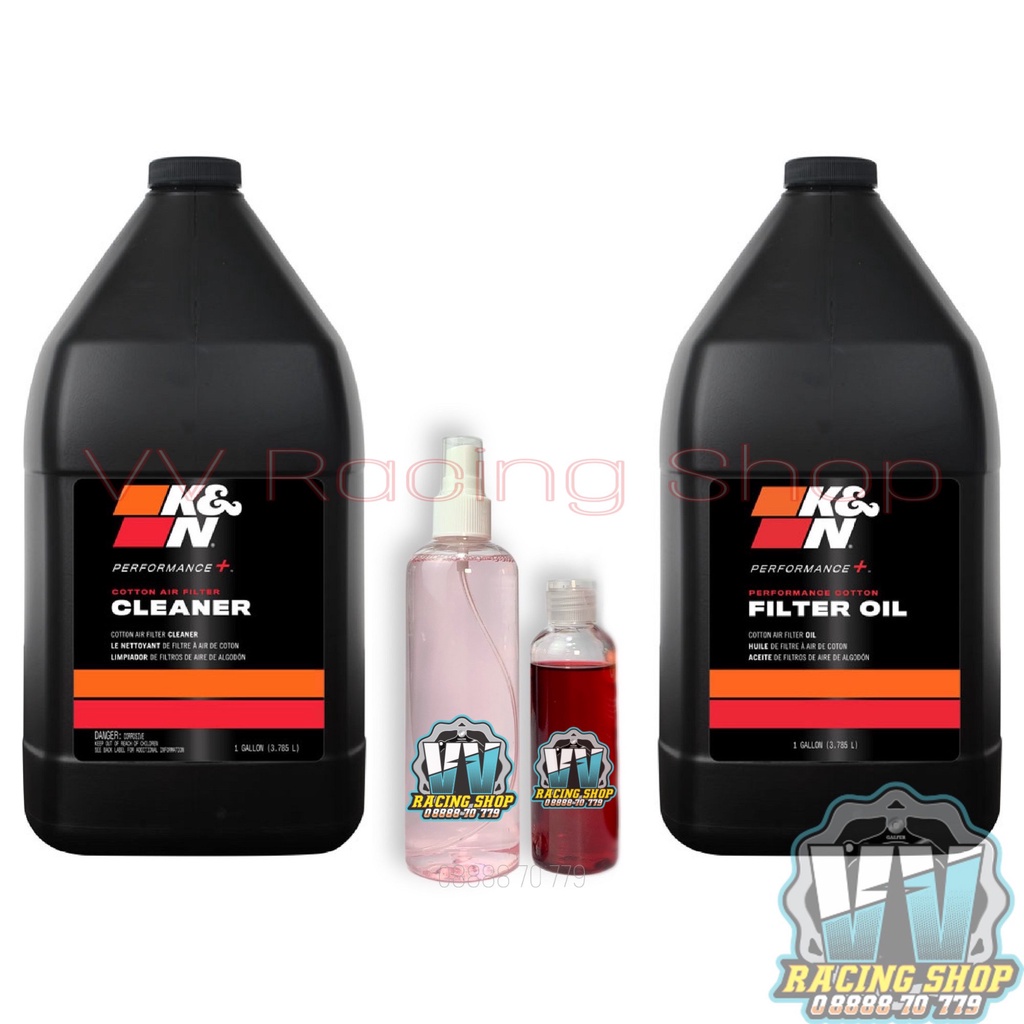 Dầu Dưỡng Tẩm Lọc Gió K&N & Dung Dịch Rửa Vệ Sinh Lọc Gió KN Dùng Cho Xe Máy - Ô tô - Oto