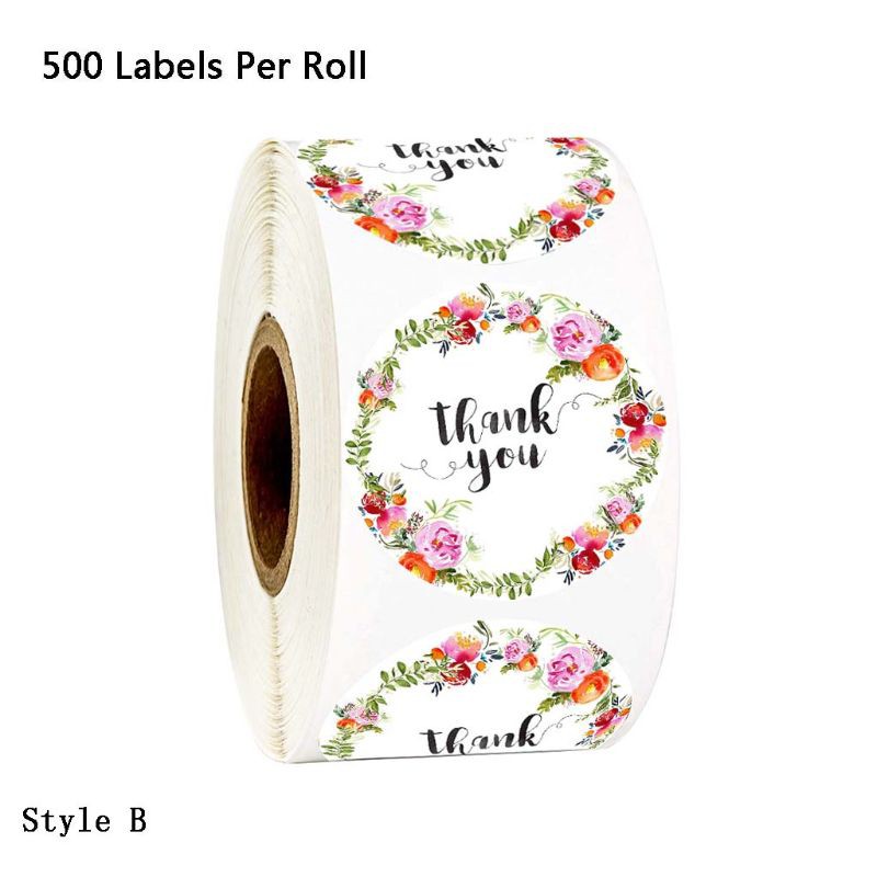 Cuộn hình dán &quot;Thank You&quot; dùng để trang trí sổ lưu niệm/ gói quà/ thiệp mời đa năng