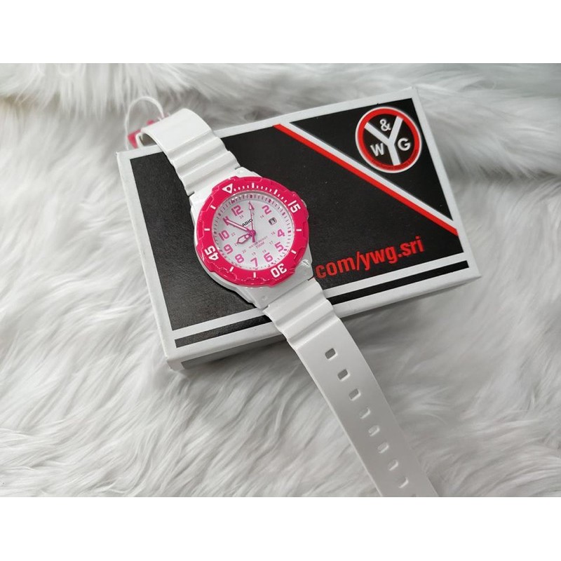 Đồng hồ nữ dây nhựa Casio chính hãng Anh Khuê LRW-200H-4BVDF