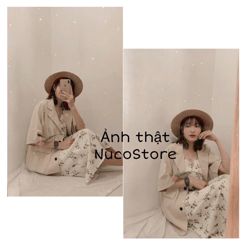 Áo Blazer Ngắn Tay Có Túi Hiện Đại, Áo Vest Quảng Châu