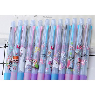 Bút Bi 3 Màu Mực Xanh, Đen, Đỏ
