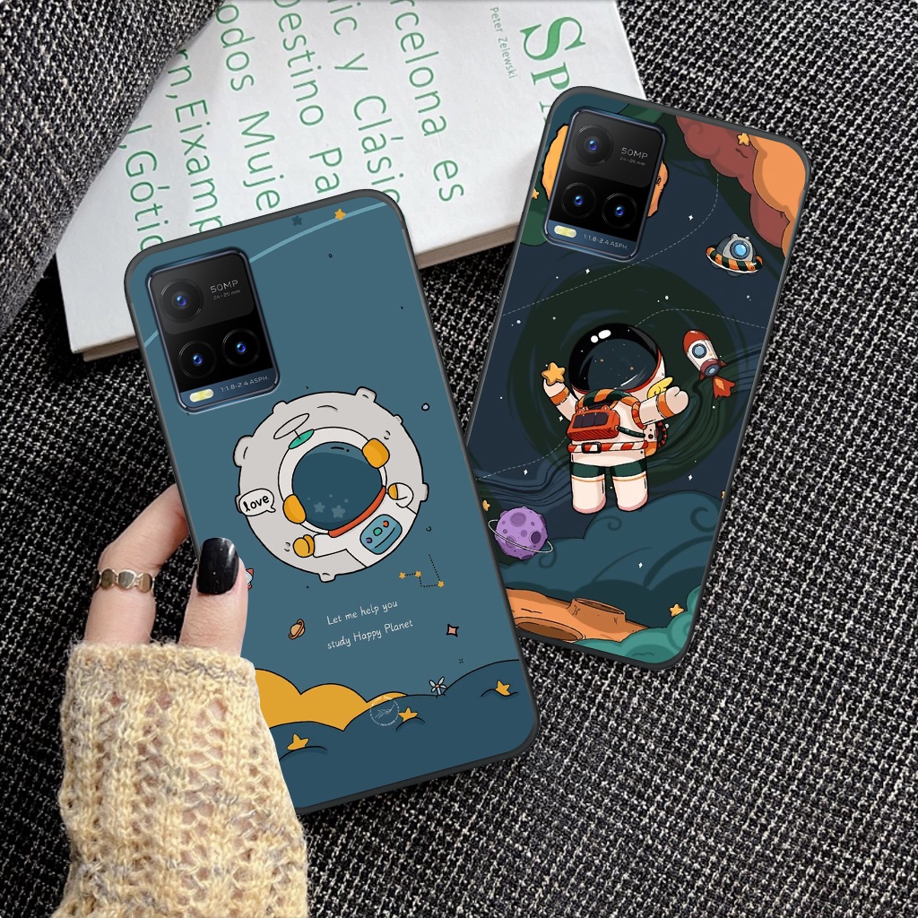 Ốp lưng Vivo Y21s - Y21 vũ trụ, phi hành gia ốp điện thoại viền dẻo thời trang cao cấp