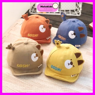 Mũ trẻ em Mũ lưỡi trai chất đẹp hình gấu dành cho bé trai và bé gái