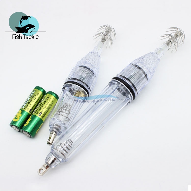 Mồi Câu Cá Giả Gắn Đèn LED Phát Sáng Chống Nước