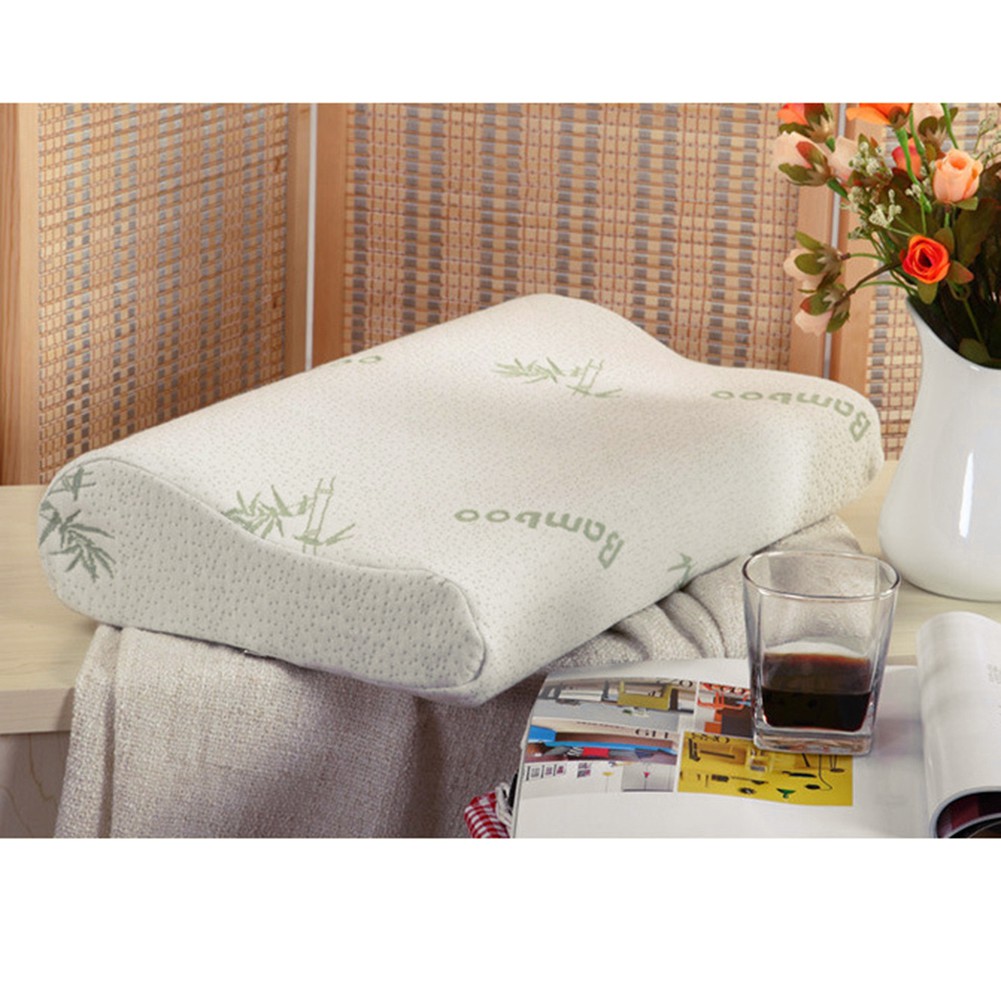 Comfort Orthopedic Bamboo Fiber Sleeping Pillow Memory Foam Pillows Smartourhome.vn