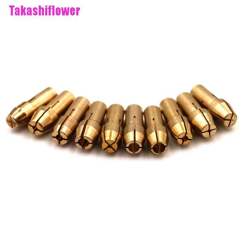 (Hàng Mới Về) Bộ 10 Đầu Khoan Đồng 0.5-3.2mm