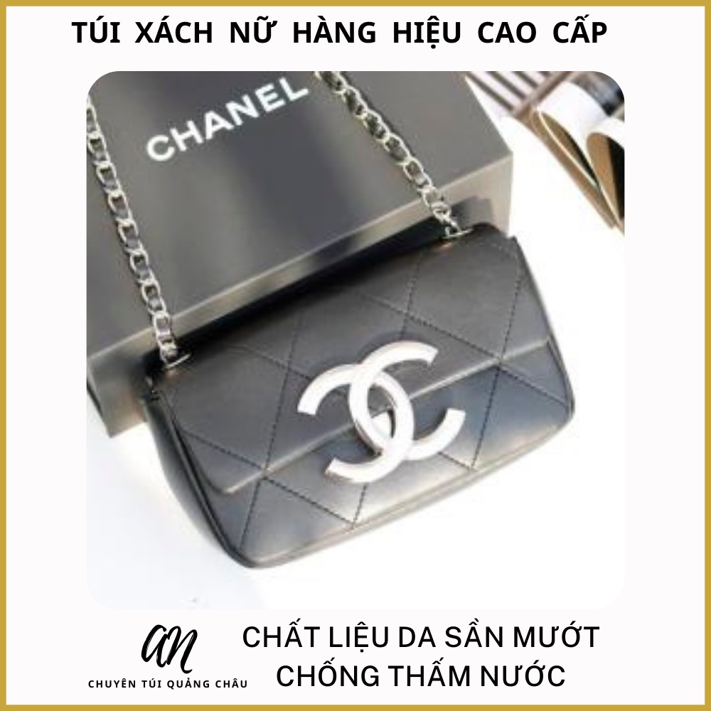 Túi Đeo Chéo Dây Xích💗 CÓ HỘP NAM CHÂM💗  Túi Đeo Vai đan da - BA69