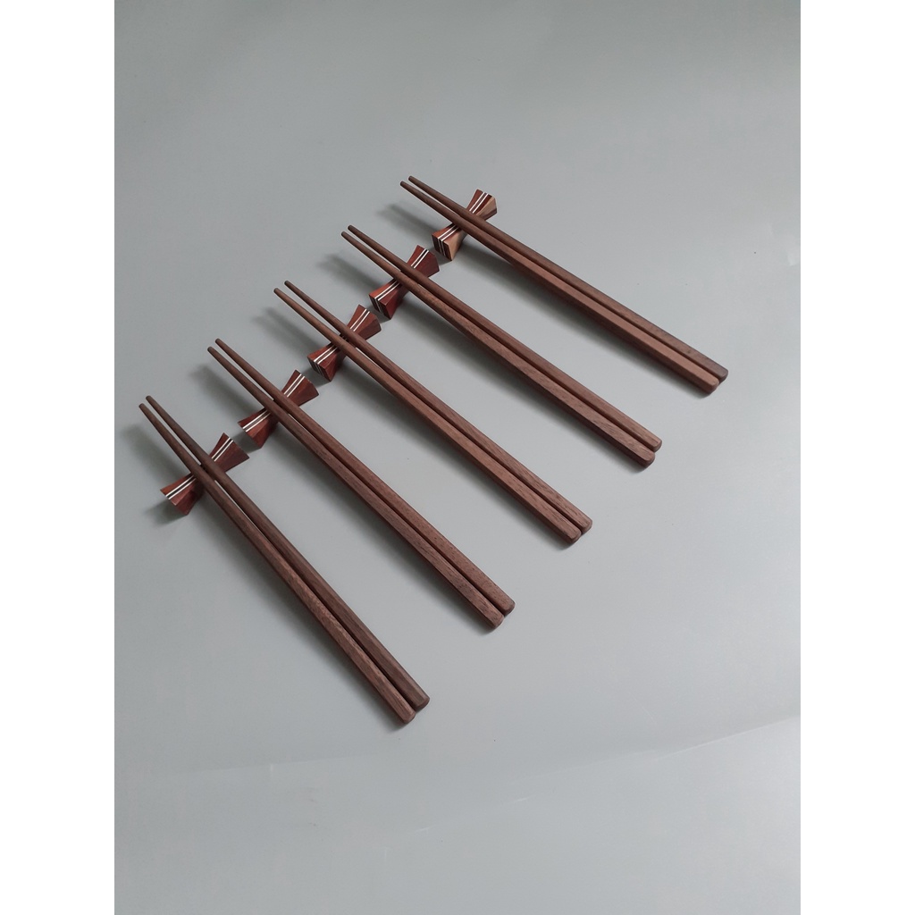Đũa gỗ óc chó 23cm ( Bộ 5 đôi)