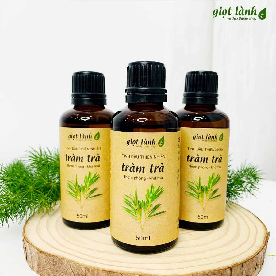 Tinh dầu thiên nhiên Tràm Trà nguyên chất – Tinh dầu tự nhiên xông phòng, thư giãn Giọt Lành 10ml - 50ml
