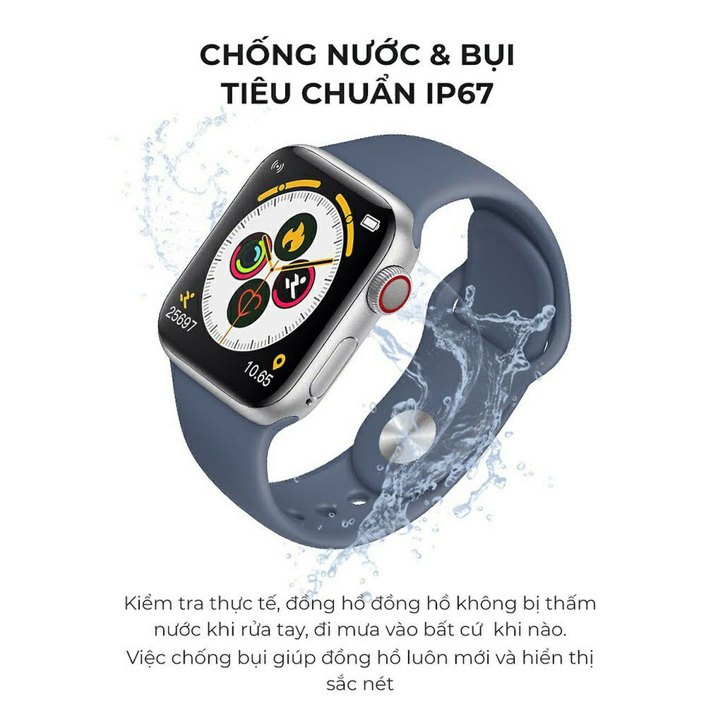 [ Freeship ] Đồng Hồ Thông Minh Cao Cấp | Smartwatch T500 Seri 5 Chống Nước - Đo Nhịp Tim