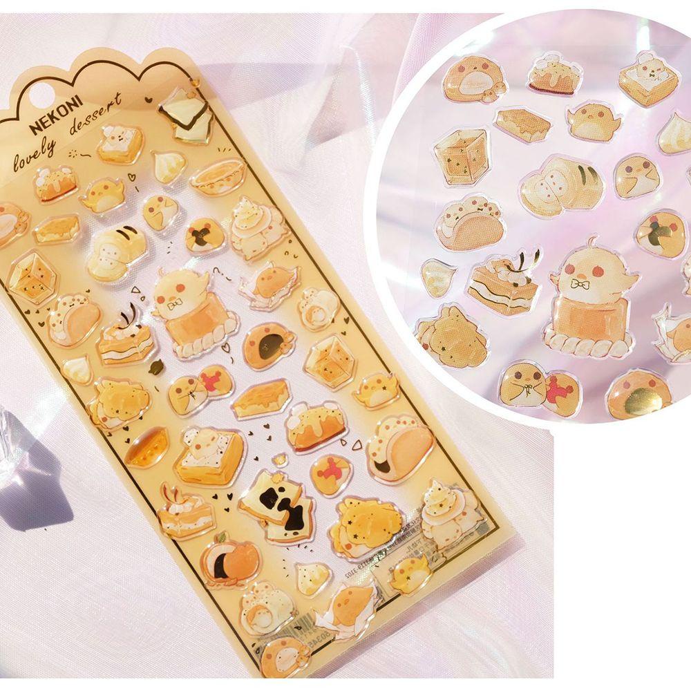 Miếng Dán Epoxy 3D Trang Trí Văn Phòng Phẩm|Miếng Dán Trang Trí Sổ Tay / Nhật Ký / Lập Kế Hoạch Tự Dính