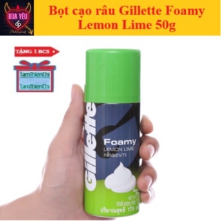 Bọt cạo râu Gillette Foamy Lemon Lime 50g