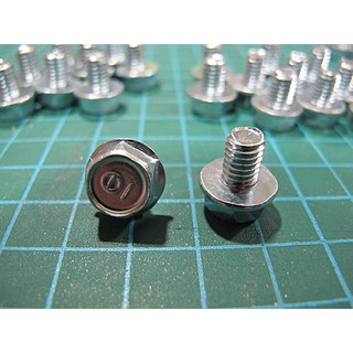 SET 100 Con Bulon Long Đền M6 x 8mm Răng Thuận