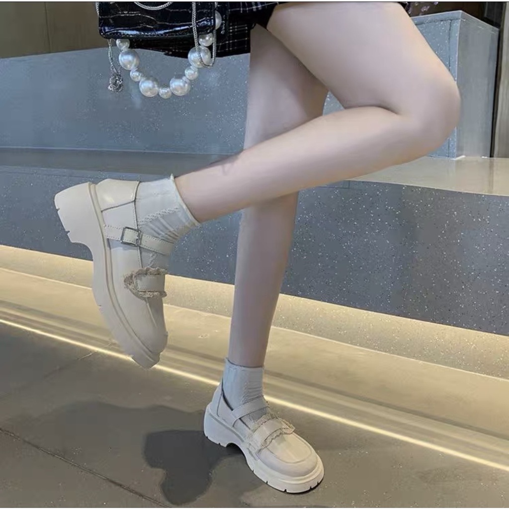 GIÀY BỆT/GIÀY LOLITA PHỐI REN QUAI NGANG