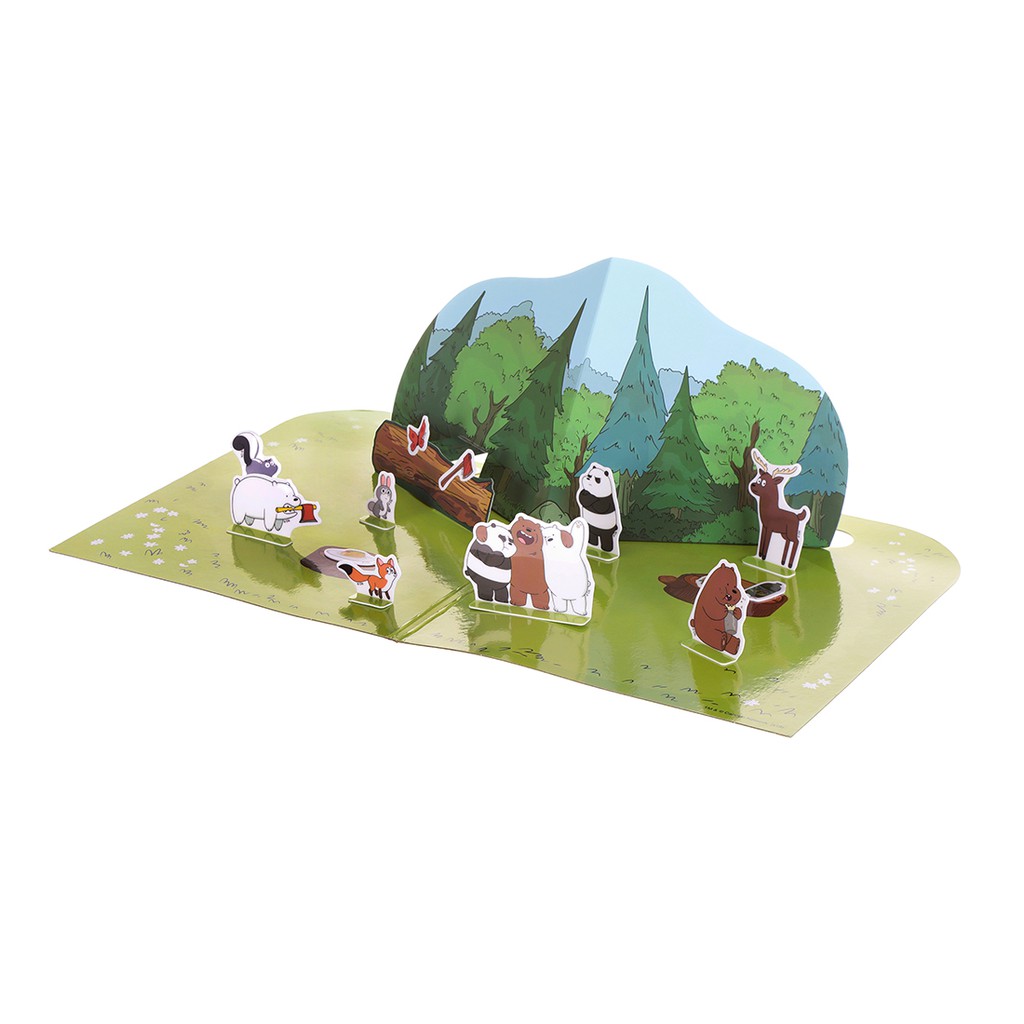 Đồ chơi dán hình 3D Miniso We Bare Bears - Hàng chính hãng