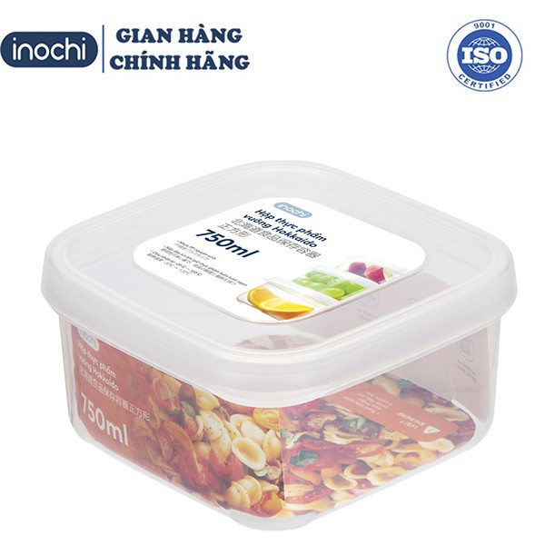 [ 6 size ] Hộp Thực Phẩm INOCHI Nhựa Không Mùi - Hộp Quay Đồ Ăn Nhanh Trong Lò Vi Sóng Hình Vuông