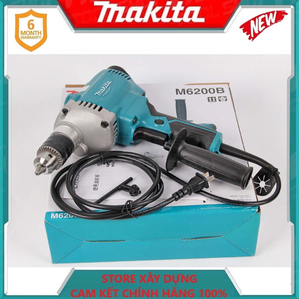 MÁY KHOAN CẦM TAY 13MM 800W MAKITA M6200B- HÀNG CHÍNH HÃNG