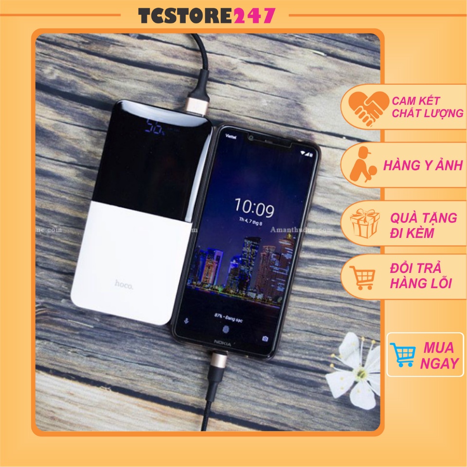 Pin Sạc Dự Phòng 10000mAh/ 2 cổng sạc in/out -Hoco J42 High power , sạc dự phòng