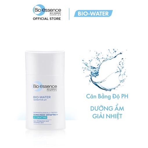 [HB Gift] Kem chống nắng dưỡng ẩm Bio-Essence Bio-Water B5 SPF50+ PA++ 40ml