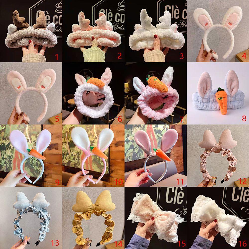 PINEVN Băng Đô Vải Bông Co Giãn Đáng Yêu Dùng Rửa Mặt