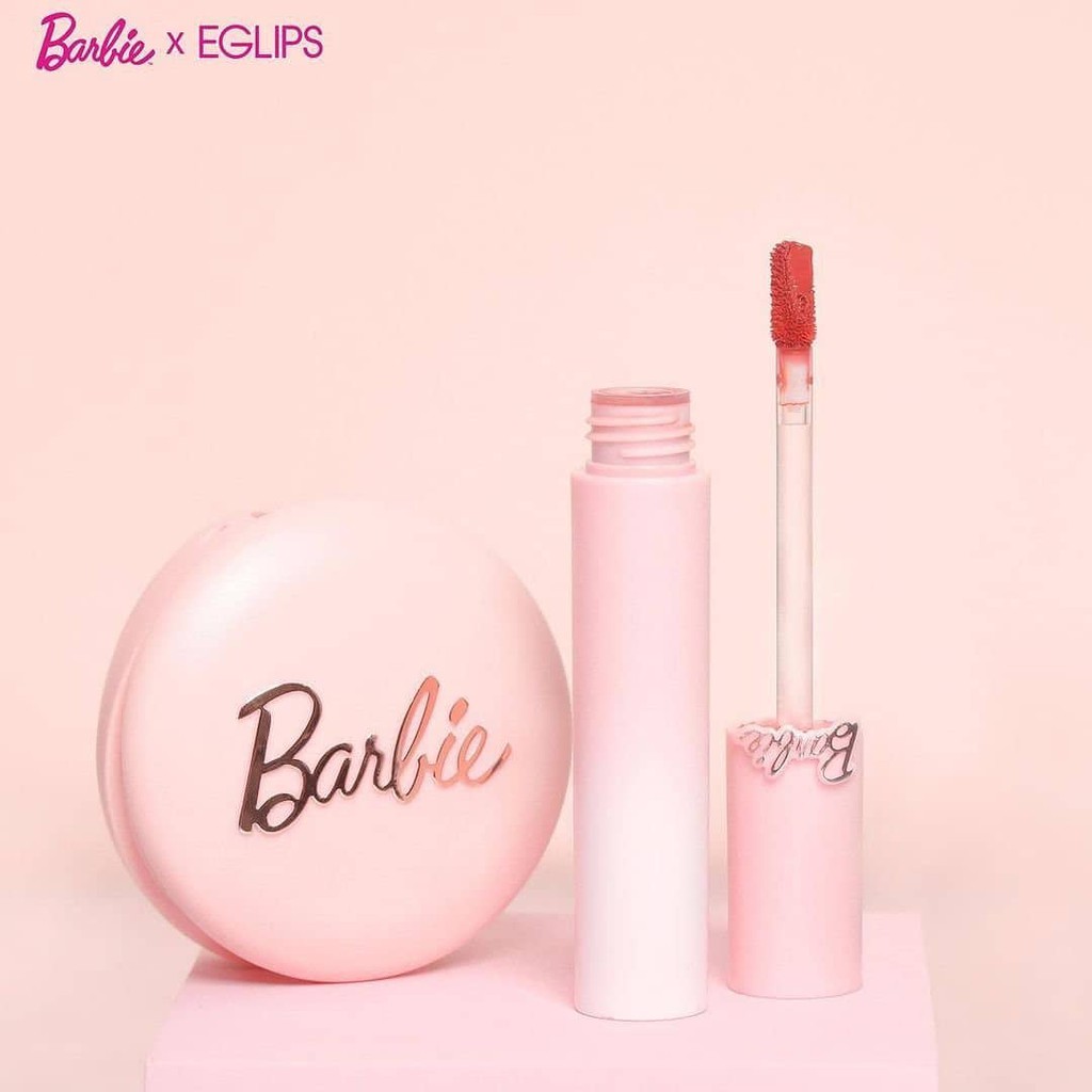 Set Phấn Phủ Eglips + 1 thỏi son kem Eglips Barbie