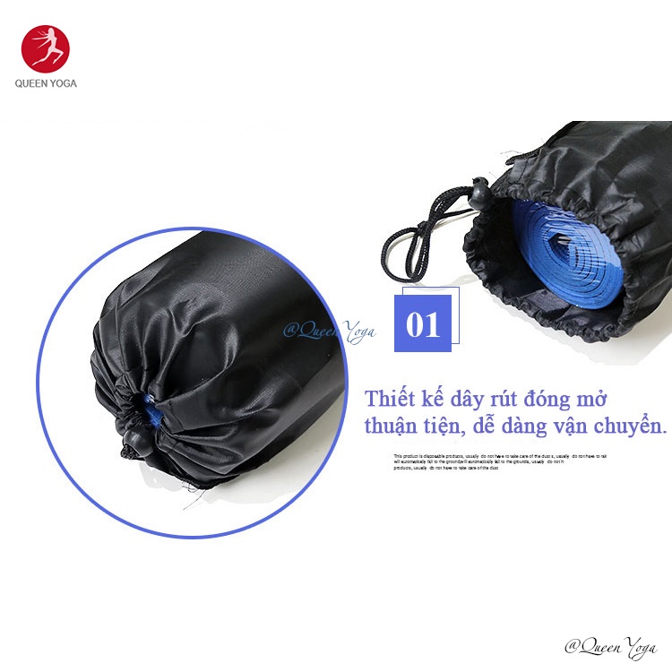 Túi Đựng Thảm Tập Yoga - Túi Lưới Giá Rẻ Đựng Thảm Yoga Khổ Rộng 80cm