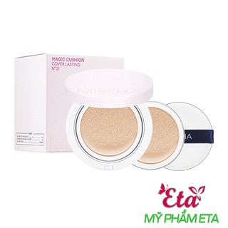Phấn nước 2 LÕI Missha Magic Cushion Cover Lasting Spf50+ PA+++ che phủ tốt, lâu trôi