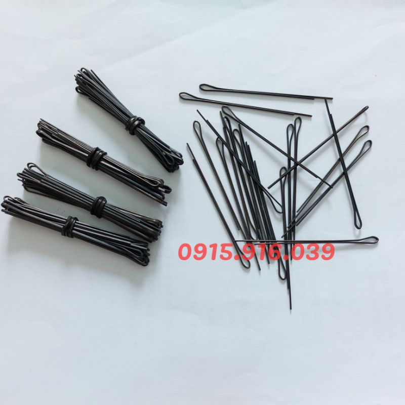 100 cây kẹp tăm đen xẹt mái, kẹp tóc cô dâu