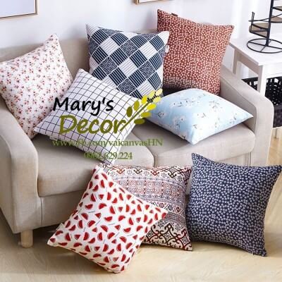 Gối tựa sofa Mary Décor - họa tiết Dưa hấu G-F10