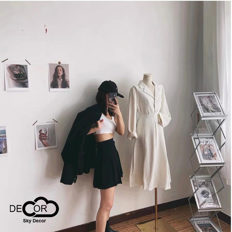 Kệ sách Ziczac tặng bìa tạp chí Sky Decor - Kệ trang trí phòng khách, phòng ngủ, kệ nhiều tầng phong cách Ulzzana