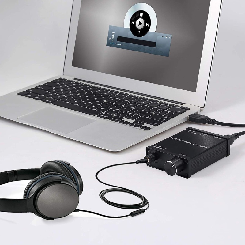 Bộ Chuyển Đổi USB DAC Kèm Tai Nghe Chuyển Đổi USB Sang Coaxial S PDIF