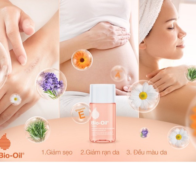 [Hàng Chính Hãng Nhập Khẩu] Bio Oil Hỗ Trợ Rạn Da, Thâm Nám Do Mang Thai, Da Khô, Mất Nước.