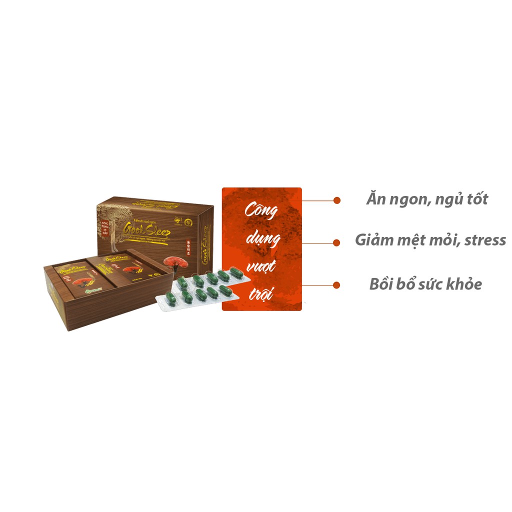 Viên ăn ngủ ngon đông trùng hạ thảo Goodsleep quà biếu ông bà bố mẹ cực đẹp