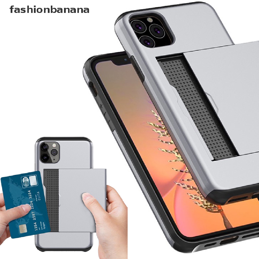 Ốp Điện Thoại Jelly Có Ngăn Đựng Thẻ Dạng Trượt Cho Iphone 12pro Max 11pro 11 12pro Se (2020) | BigBuy360 - bigbuy360.vn