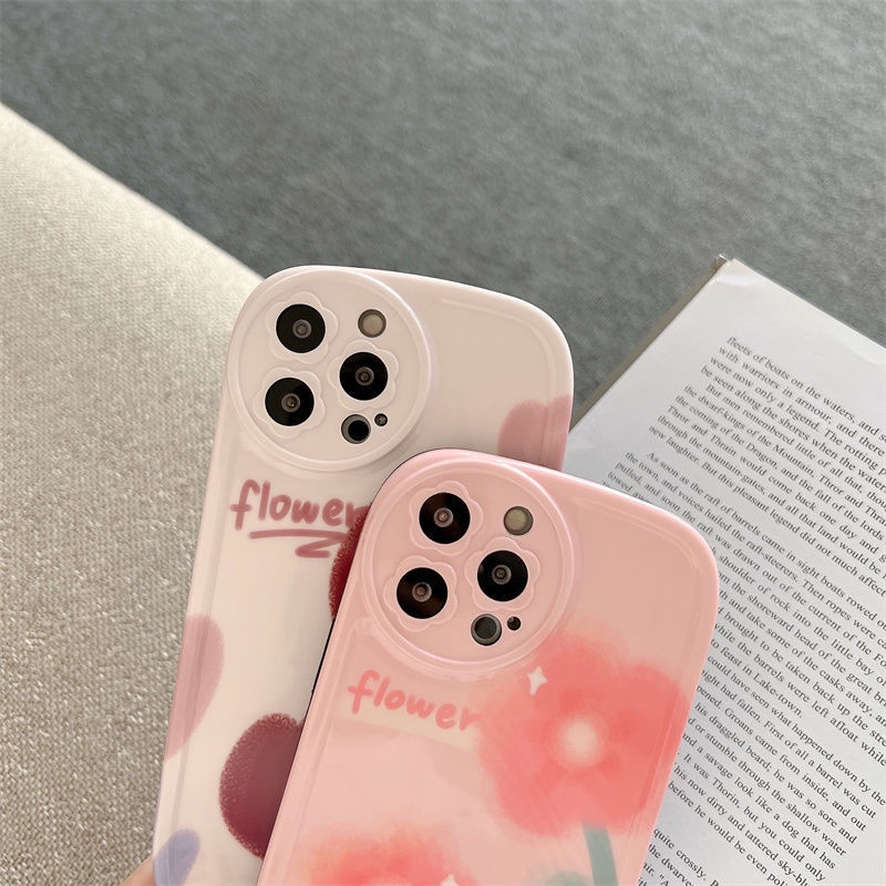 Ốp Điện Thoại Họa Tiết Hoa Tulip Dễ Thương Dành Cho IPhone 12 13 11 Pro Max X Xs Max Xr